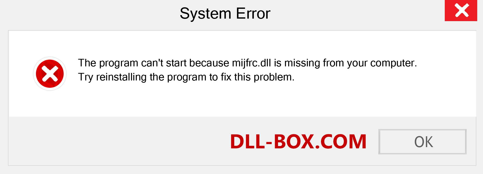  mijfrc.dll file is missing?. Download for Windows 7, 8, 10 - Fix  mijfrc dll Missing Error on Windows, photos, images