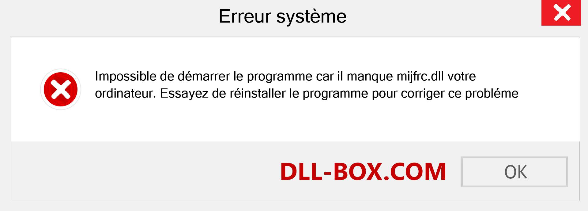 Le fichier mijfrc.dll est manquant ?. Télécharger pour Windows 7, 8, 10 - Correction de l'erreur manquante mijfrc dll sur Windows, photos, images